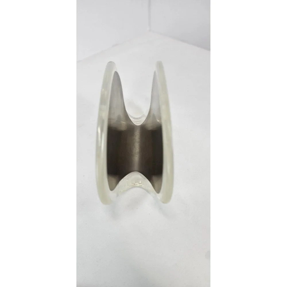 Umbra Acrylic Stainless Steel‎ Napkin Letter Holder Modern Clear Lucite Metal
